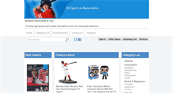 Desktop Screenshot of dbsportsmemorabilia.com
